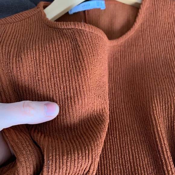 Mango midi rust dress - Picture 4 of 4